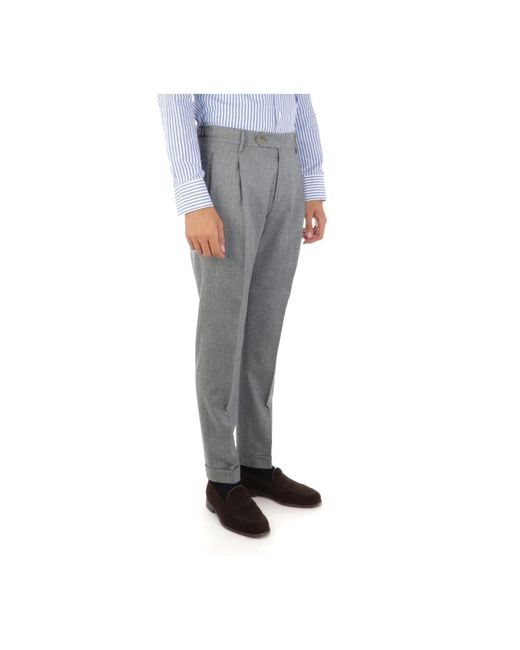 Berwich Gray Suit Trousers for men