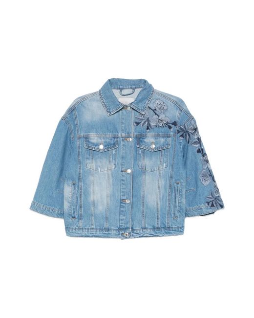 Ermanno Scervino Blue Denim Jackets