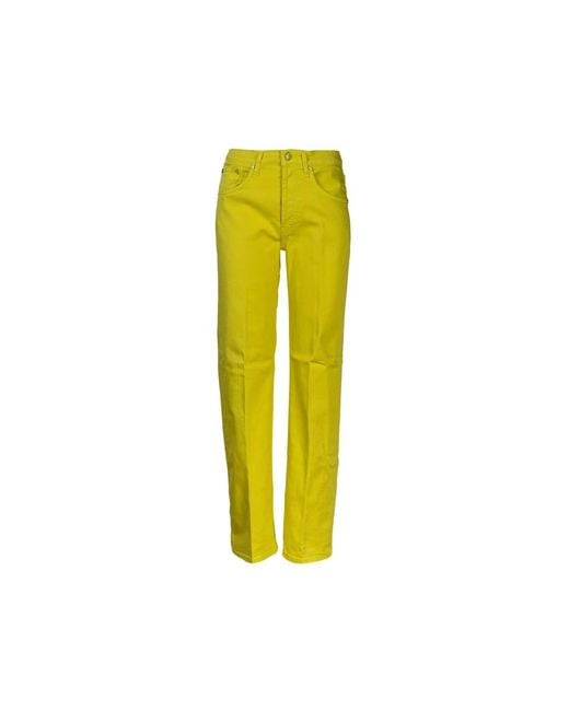 Straight jeans Dondup de color Yellow