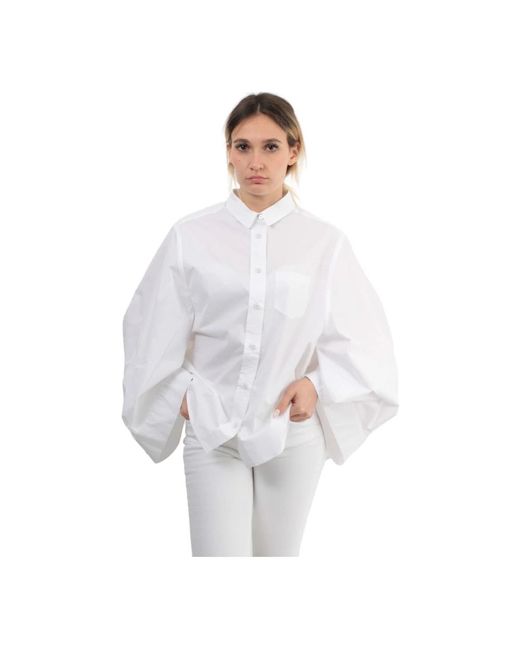 Roberto Collina White Weißes hemd klassischer stil 100% baumwolle