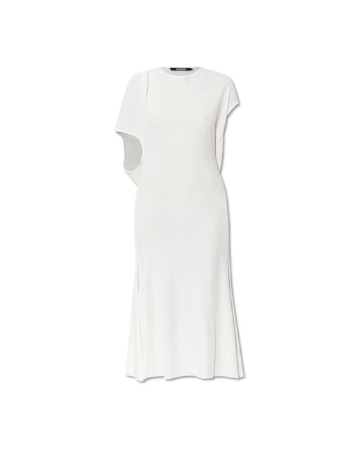 Jacquemus Women's White Midi Dresses