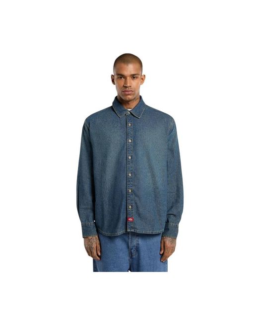 Dickies Blue Denim Shirts for men