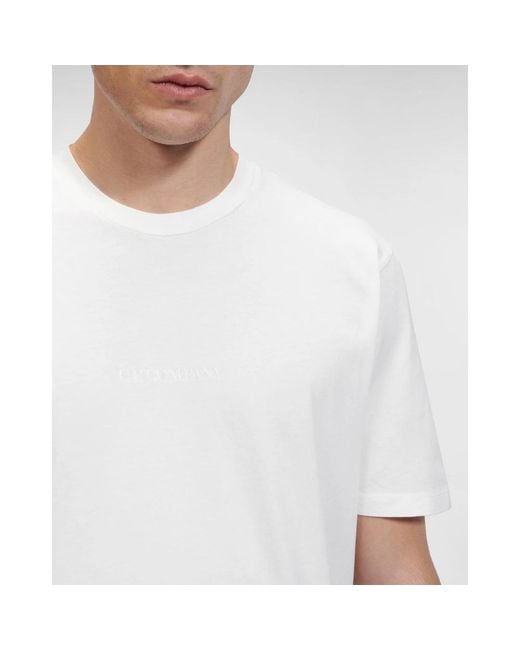 C P Company White T-Shirts for men