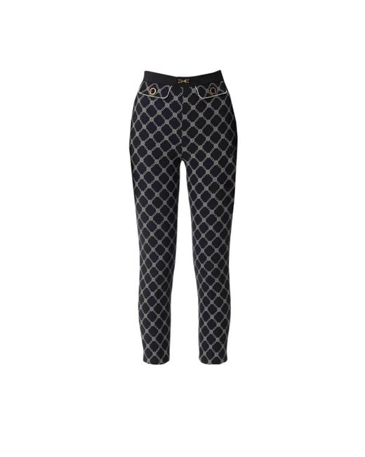 Elisabetta Franchi Black Cropped Hose