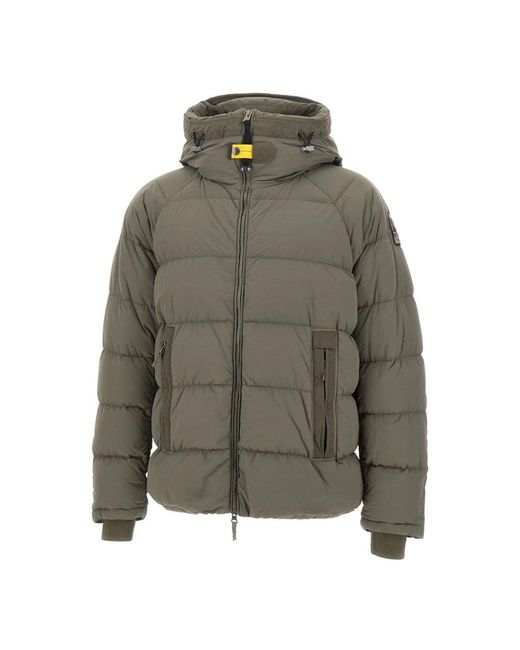 Parajumpers Green Down Jackets for men