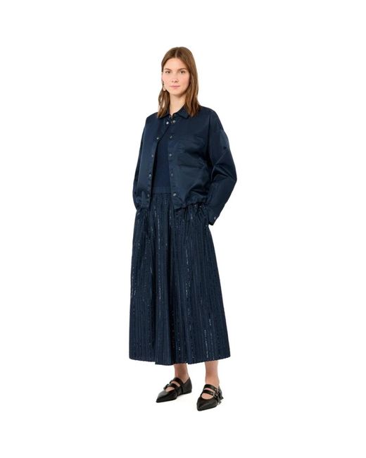 Weekend by Maxmara Blue Midi Skirts