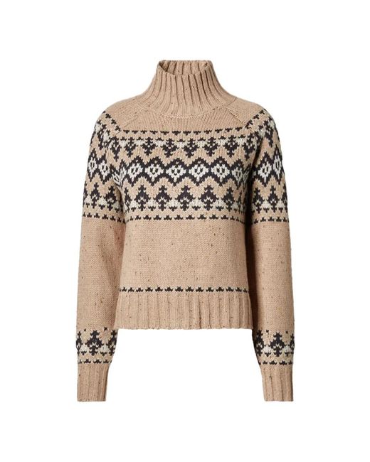 Mc2 Saint Barth Truien & Vesten ,Wol Myra Donegal Sweater in het Natural