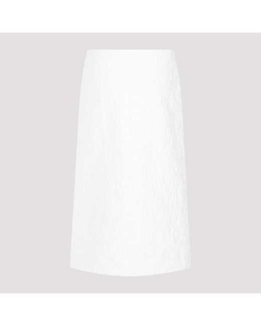 Jil Sander White Midi Skirts