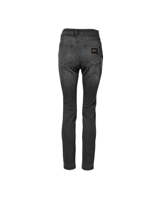 Dolce & Gabbana Gray Skinny Fit Jeans
