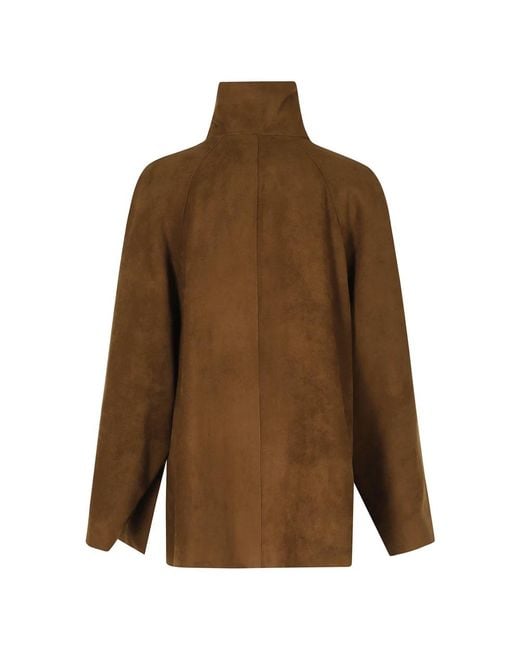 Alysi Brown Leather Jackets