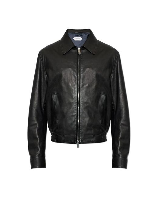 Versace Lederblouson in Black für Herren