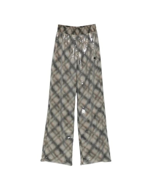 DIESEL Gray Wide Trousers