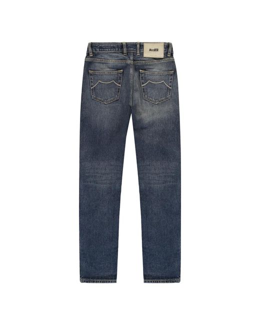 Moorer Blue Slim-Fit Jeans for men