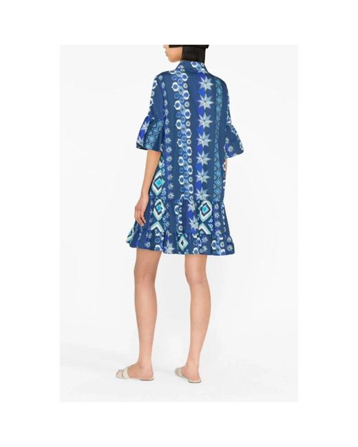 LaDoubleJ Blue Hemdkleid