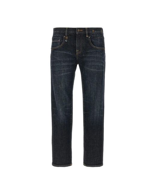 R13 Blue Straight Fit Jeans