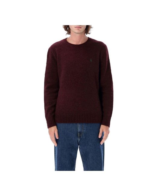 Ralph Lauren Red Round-Neck Knitwear for men