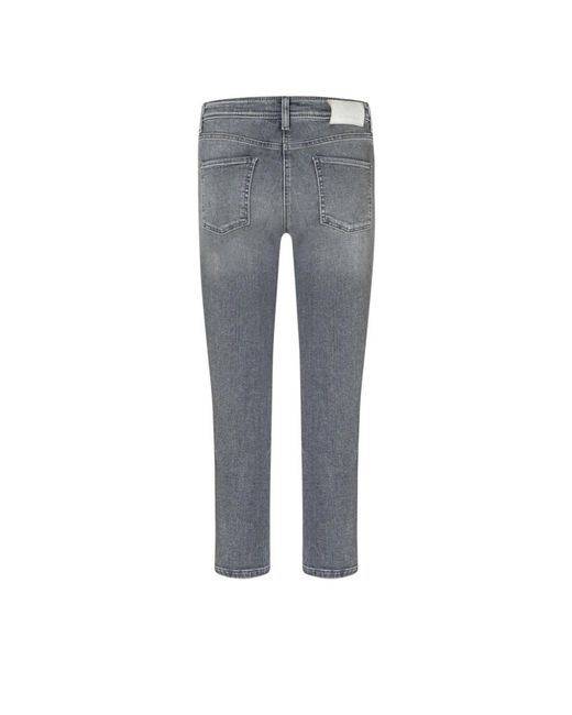 Cambio Gray Cropped Jeans