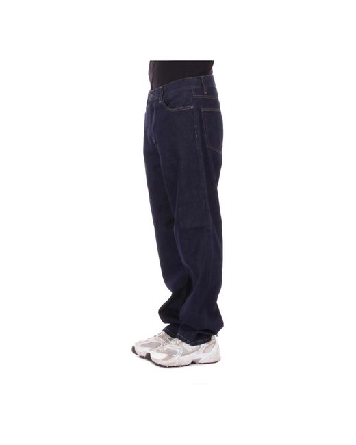 Carhartt Blue Loose-Fit Jeans for men
