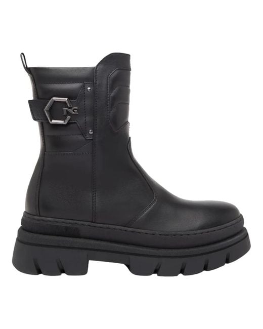 Nero Giardini Black Ankle Boots