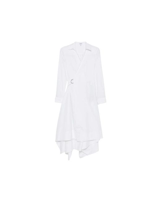 Loewe White Wrap Dresses
