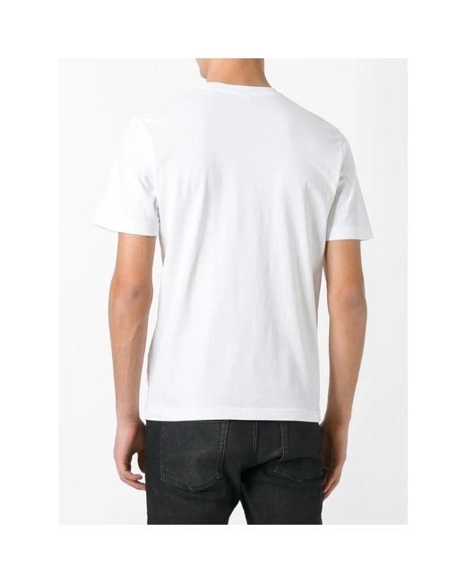 Aspesi Weißes casual t-shirt stilvoll,marineblaues klassisches tee für männer in White für Herren