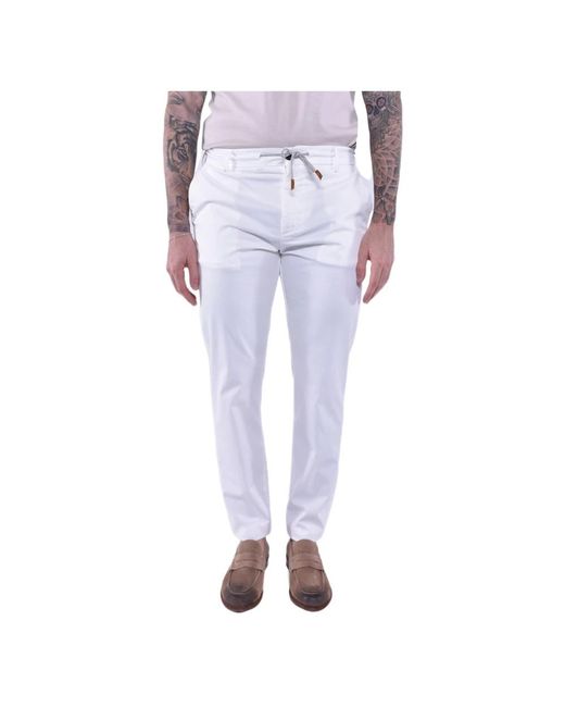 Slim-Fit Trousers Eleventy de hombre de color White