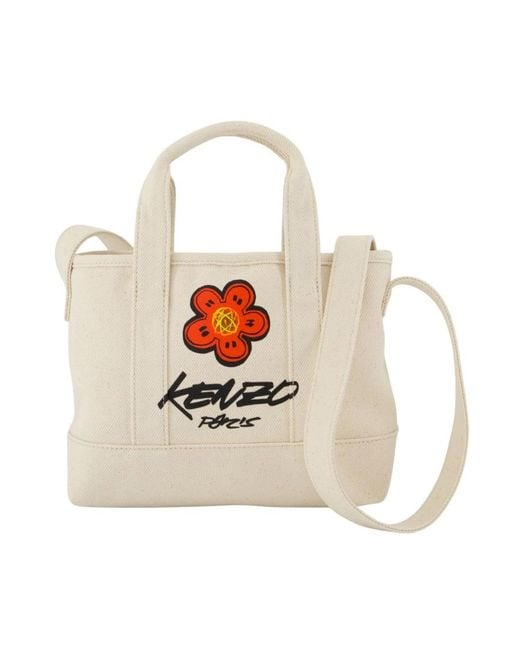 KENZO White Tote Bag Small