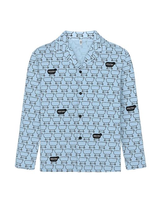 Moschino Underwear Lange Pyjama Set in het Blue