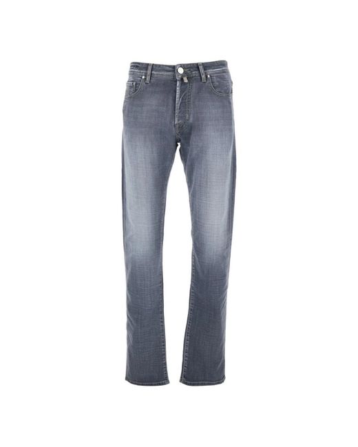 Jacob Cohen Blue Straight Jeans for men