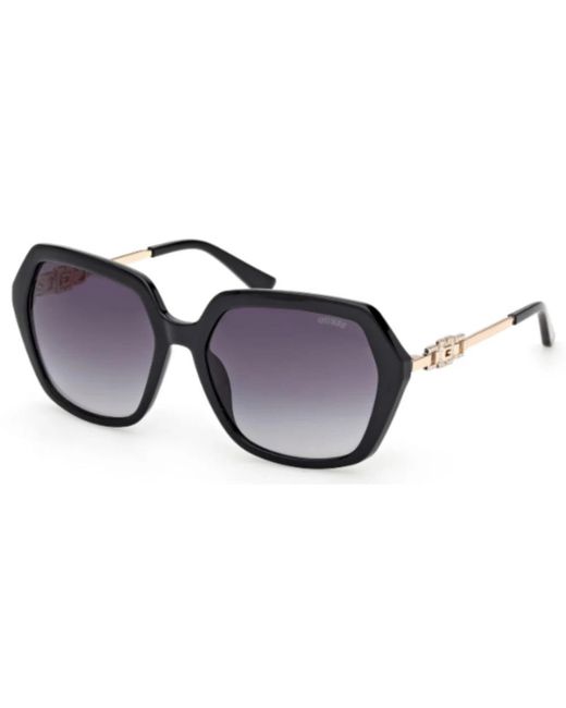 Guess Blue Eckige Sonnenbrille