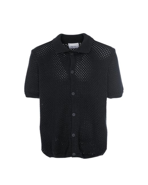 Short Sleeve Shirts Arte' de hombre de color Black
