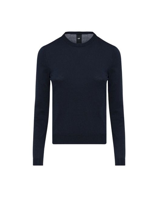 Add Blue Rundhals Baumwoll-Pullover