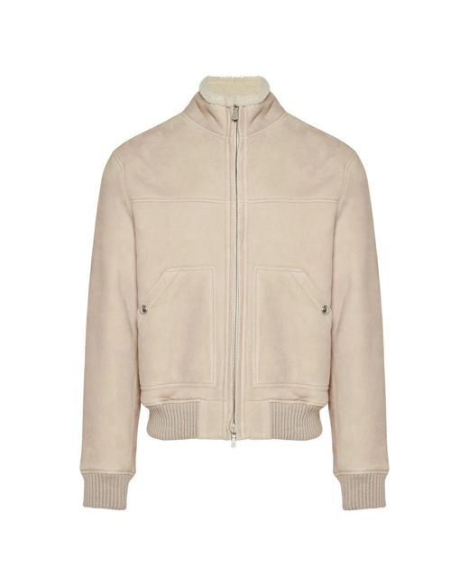 Eleventy Natural Bomber Jackets for men