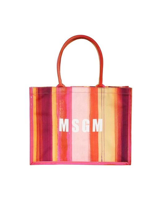 MSGM Tote Bags in het Red