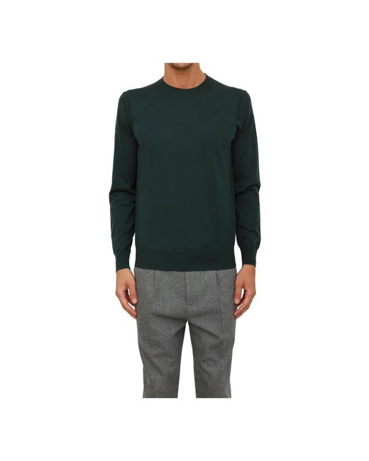 Paolo Pecora Green Round-Neck Knitwear for men