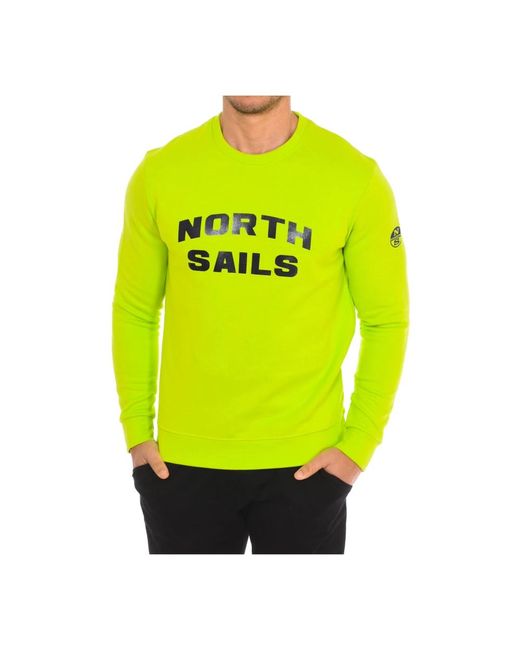 North Sails Sweatshirts in het Yellow voor heren