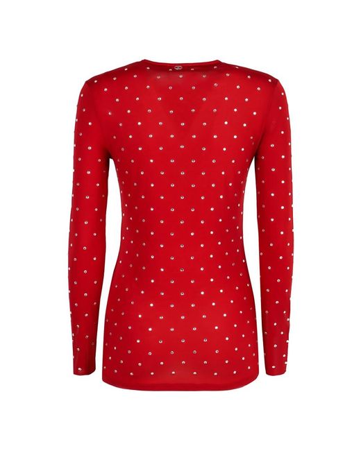 Rabanne Red Long Sleeve T-Shirts