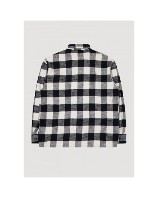 Edwin Oversized langarmshirt schwarz/weiß in Black für Herren