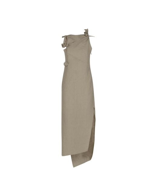 Coperni Natural Midi Dresses