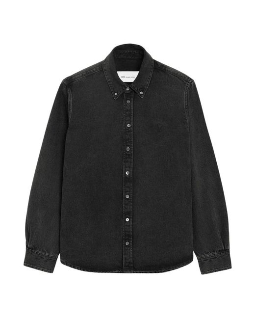 AMI Black Casual Shirts for men