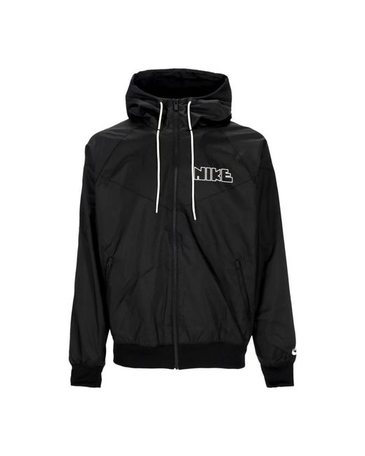 Nike Windrunner Woven Windbreaker Jacket in het Black voor heren