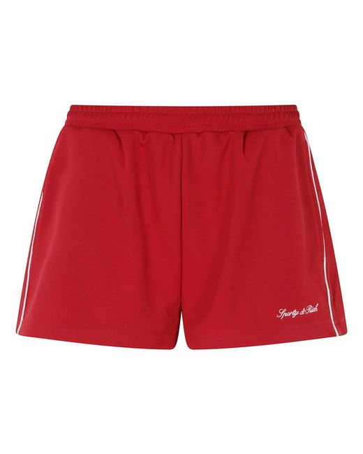 Sporty & Rich Red Short Shorts
