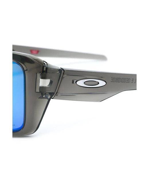 Oakley Graue sonnenbrille mit original-etui in Blue für Herren