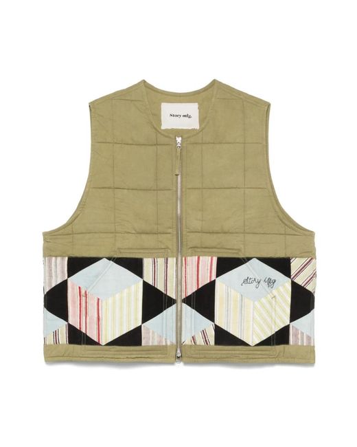 STORY mfg. Green Vests for men