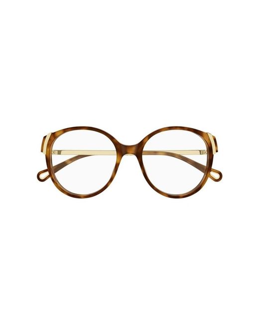 Chloé Brown Runde Brille