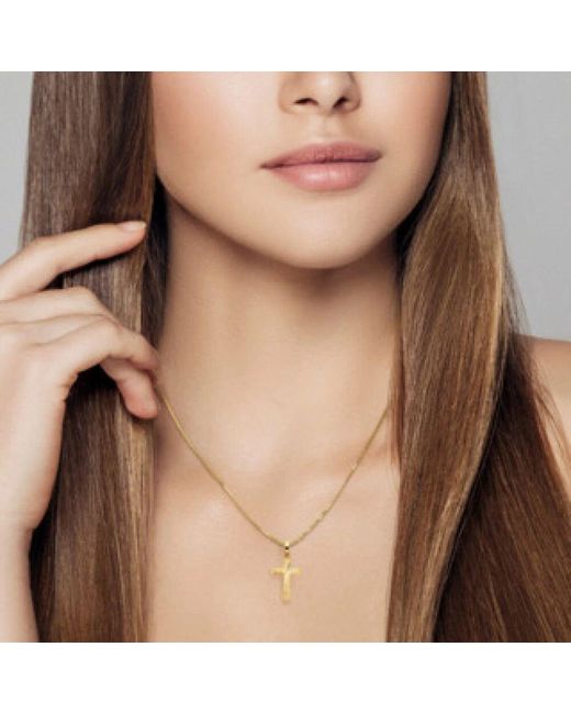 ONE ELEMENT Metallic Kreuz Anhänger Eleganter Schmuck