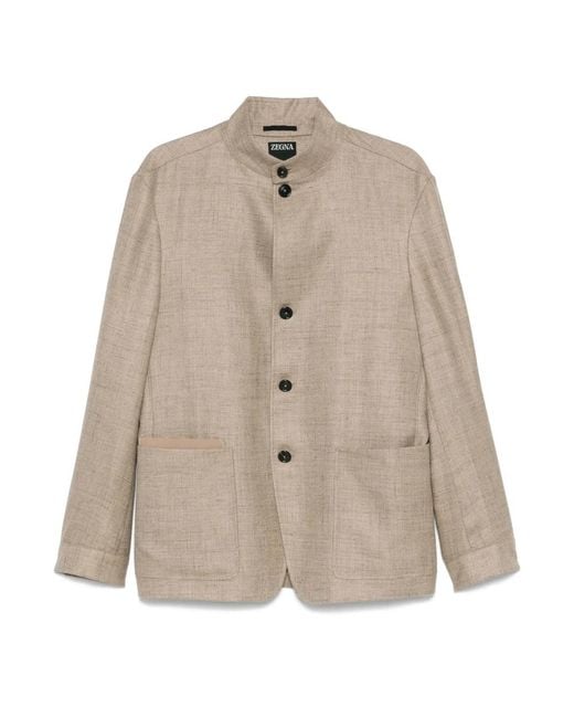 Light Jackets di Zegna in Natural da Uomo