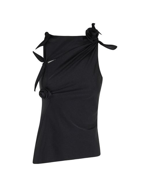 Coperni Flower Top in het Black