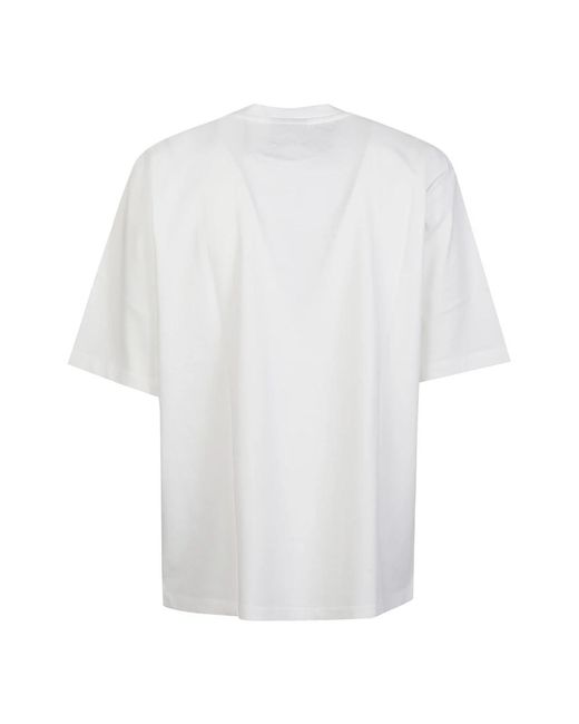 DSquared² Tops ,Wit ,Loose Fit T-Shirt in het White voor heren