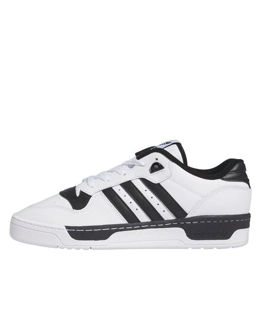 Adidas White Niedrige Rivalität Sneakers Weiß/Schwarz